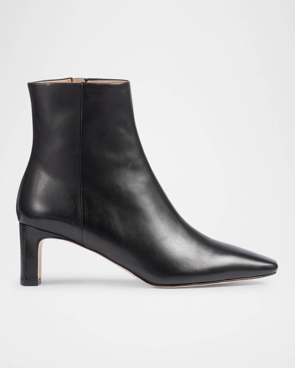 Margaux Blunt-Toe Ankle Boots